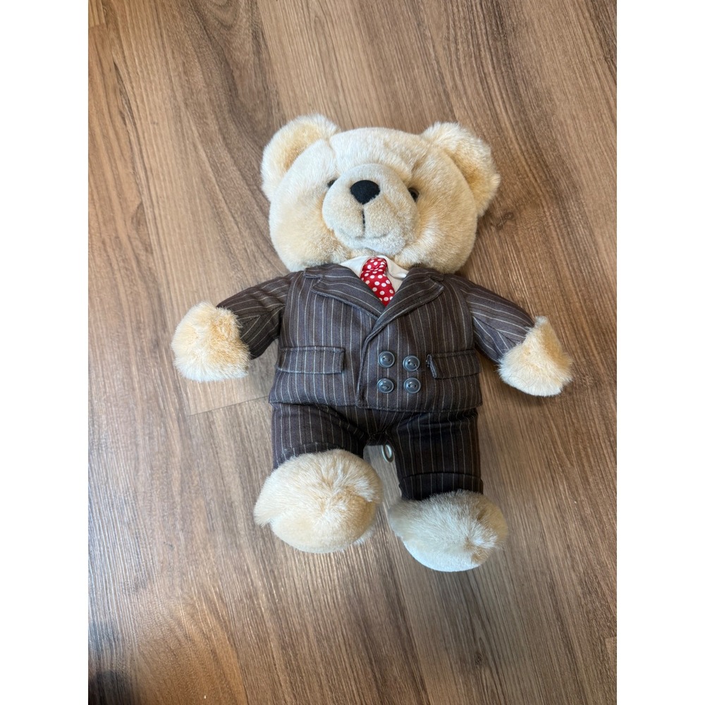 Vintage Commonwealth Lush Plush 13 inch Talking Teddy Bear Pull String Works